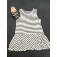 ราคา เสื้อกล้ามเด็ก เสื้อแขนกุดเด็ก มือสอง Size L 160 ลายทางสีขาว เทา แบรนด์ Mezzo Piano ของแท้ สภาพ 95 (24480961495)