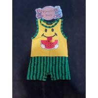 ราคา ชุดรอมเปอร์เด็ก บอดี้สูทเด็ก มือสอง สีเหลือง Size 80 แบรนด์ Smileyface ของแท้ สภาพ 90 (41659231420)