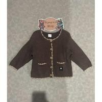 ราคา เสื้อคาร์ดิแกน เสื้อกันหนาวไหมพรมของเด็กมือสอง สีน้ำตาล Size 80 แบรนด์ Futafuta ของแท้ สภาพ 90 (27376647188)