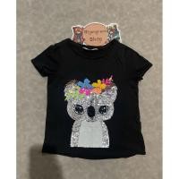 ราคา เสื้อยืดแขนสั้นคอกลมของเด็กมือสอง สีดำ Size 120 แบรนด์ H M ของแท้ สภาพ 85 (43468938459)