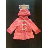 ราคา เสื้อแจ็คเก็ต เสื้อคลุมกันหนาวหนังชามัวร์มีฮู้ดของเด็กมือสอง สีชมพู Size 90 งานป้ายของแท้ สภาพ 90 (27174790418)