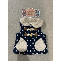 ราคา เสื้อกั๊ก เสื้อคลุมแขนผ้าหนานุ่มของเด็กมือสอง สีกรมท่า Size 80 งานป้ายของแท้ สภาพ 90 (25242408931)