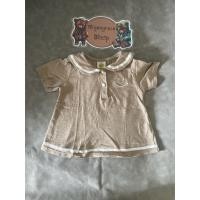 ราคา เสื้อแขนสั้น คอปกทหารเรือของเด็กมือสอง สีครีม Size 90 แบรนด์ Smiley Face ของแท้ สภาพ 90 (41016724387)