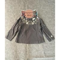 ราคา เสื้อแขนยาวคอกลมพิมพ์ลายดอกไม้ของเด็กมือสอง สีเทา Size 90 แบรนด์ Zara ของแท้ สภาพ 80 (41610879386)