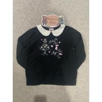 ราคา เสื้อสเวตเตอร์ เสื้อแขนยาวคอบัวของเด็กมือสอง สีดำ Size 140 แบรนด์ Mezzo Piano ของแท้ สภาพ 90 (27676349641)