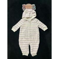 ราคา ชุดรอมเปอร์เด็ก บอดี้สูทผ้าหนานุ่มมีฮู้ดของเด็กมือสอง สีม่วง Size 60 แบรนด์ Baby Gap ของแท้ สภาพ 90 (26078269151)