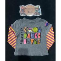 ราคา เสื้อยืดแขนยาวคอกลมของเด็กมือสอง สีเทา Size 95 แบรนด์ Bit Z ของแท้ สภาพ 90 (22690495909)