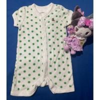 ราคา ชุดรอมเปอร์เด็ก บอดี้สูทเด็ก มือสอง พื้นสีขาวลายจุด Size 60 แบรนด์ Baby Gap ของแท้ สภาพ 90 (24334342443)