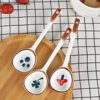ราคา แฟชั่นกล้วย ช้อนซุปเซรามิกทาสีด้วยมือน่ารักด้ามยาวอุปกรณ์ครัวหุ้นใหม่ (51951017606)