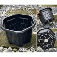 ราคา กระถางต้นไม้ทรงหกเหลี่ยม ขนาด 11 นิ้ว ดีไซน์ทันสมัย แข็งแรง ระบายน้ำดี (40571797232)