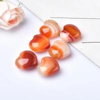 ราคา Sardonyx หินรูปหัวใจหินธรรมชาติอาเกตสีแดงที่สวยงาม Banding Agate จี้เครื่องประดับอุปกรณ์เสริม Love Stone (26308327480)