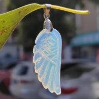 ราคา คริสตัลปีกนางฟ้าโอปอลแองเจิลปีกจี้สร้อยคอคริสตัลของขวัญประณีตรักษาพลังงานหิน (26466231707)