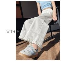 ราคา มิลิแฟชั่น กางเกงขากว้างเอวสูง ลายลูกไม้ ผ้ายืดบางเบา สไตล์ฤดูร้อน (47950219409)