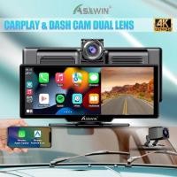 ราคา กล้อง ติด รถ หน้า หลัง Carplay Dash Cam DVR Android Auto WiFi FM กล้องมองหลังสนับสนุนเลนส์คู่ Carplay และ Android Auto (22787220424)