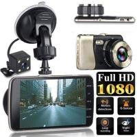 ราคา H7B กล้องติดรถ กล้องหน้าหลัง จอ 4 3 นิ้ว FHD1080P CAR CAMERA (1571164893)