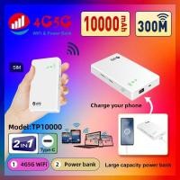 ราคา Pocket WiFi ความ เร็ว 300Mbps เรา เตอร์ ใส่ซิม WiFi พกพา เครื่อง กระจายสัญญาอินเตอร์เน็ต Power Bank 10000mAh (25482247365)