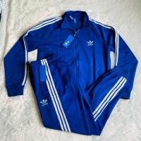 ราคา รอพรี 4 วัน A di das Set เสื้อแจ็คเก็ต กางเกงวอร์มขายาว ผู้ชาย jacket joggers pants ใส่ลำลอง เดินป่า ออกกำลังกาย (40416233111)