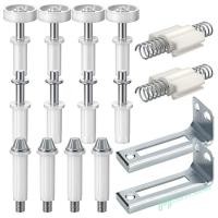 ราคา พูดคูล คุณภาพสูง 16PCS สองประตูพับด้านบน Pivot ง่ายต่อการปรับ Bi fold ตู้เสื้อผ้าฮาร์ดแวร์ประตูปลอดภัยติดตั้งชุดเครื่องมือซ่อมแซมประตู Bifold สําหรับ Home (41576170830)