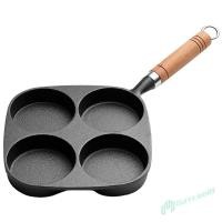 ราคา พูดคูล คุณภาพสูง 4 หลุมอาหารเช้าย่างทําอาหารหม้อไข่กระทะแพนเค้กกระทะไข่เบอร์เกอร์แฮมกระทะ (26882774794)