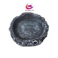 ราคา Stanest สัตว์เลื้อยคลานชามหนอนจานเรซิ่นสัตว์เลี้ยงชาม Amphibian Feeder Mealworms Feeder (26869246729)