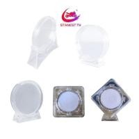 ราคา สแตนสต์ใสใส่เหรียญใส่เหรียญใส่เหรียญกล่องสะสมเหรียญกรณีพร้อมขาตั้งสําหรับจัดเก็บเหรียญ (41718017527)