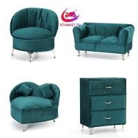 ราคา Stanest สีเขียวกํามะหยี่โซฟาเครื่องประดับกล่องเก็บสําหรับกรณีผู้ถือสําหรับสร้อยคอต่างหูแหวนตู้โชว์ Crea (26041296490)