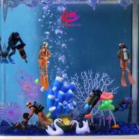 ราคา Stanest Aquarium Diver ตกแต่งลอยเรซิ่น Divers สีมืออุปกรณ์เสริมขนาดเล็กเหมาะสําหรับปลาทุกชนิด T (42168025531)