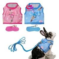 ราคา Stanest กระต่ายเสื้อกั๊ก Bell สัตว์เลี้ยงขนาดเล็กสัตว์ Harness Leash ชุด Escape Proof น่ารักเครื่องแต่งกาย S สําหรับ ML สีชมพูสีฟ้าสําหรับ Hams (27719243490)