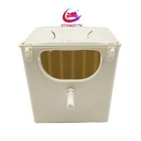 ราคา Stanest Bird Breeding Box Parakeet Nesting Box Bird Nest House Cage Hanging Bird Hut สําหรับ Finch Cockatiel Conure Parrot (27069246711)