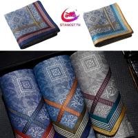ราคา ผ้าเช็ดหน้าผ้าฝ้าย Stanest Men s Kerchief ดูดซับเหงื่อสําหรับผู้ชายแบบพกพา 43 ซม (26069380977)