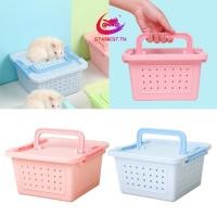 ราคา Stanest Hamster Carrier Box Pet Outdoor Travel Cage Handheld Transport Carrier Carry Case Travel Carrier for Small (25841849608)