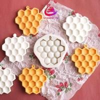 ราคา ซิลิโคนที่สุด Mould รังผึ้งรูปร่างแม่พิมพ์สบู่เค้กเบเกอรี่ Moulds ถาดขนมแม่พิมพ์เค้กสําหรับ DIY บิสกิตช็อคโกแลต (28641266228)