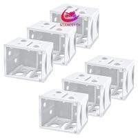 ราคา เซ็ตแท่งยึดมู่ลี่แนวนอนสีขาว 6 ชิ้น พร้อมระบบยึดสำหรับม่านและหน้าต่าง พลาสติก headrail br (43268030344)