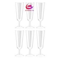 ราคา สแตนสต์ 6x โปร่งใสแชมเปญขลุ่ยแก้วแชมเปญวัสดุพลาสติกแก้วแชมเปญถ้วยค็อกเทลสําหรับงานแต่งงานวันเกิด (40668025489)