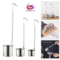 ราคา สแตนสต์ 304 สแตนเลสเครื่องดื่มกระบวยสําหรับเดินป่าปิกนิกใช้ช้อนทัพพีไวน์ (29372737620)