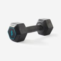 ราคา ดัมเบล ดัมเบลหกเหลี่ยม 5 กก Cross Training and Weight Training 5 kg Recycled Cast Iron Dumbbell (44173821291)