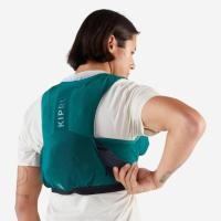 ราคา เป้น้ำวิ่งเทรล เป้วิ่ง เป้วิ่งเทรล 5 ลิตร KIPRUN 5 LITRE trail running gilet with bottle holder for competition green (43923921292)