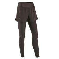 ราคา กางเกงวิ่ง กางเกงวิ่งผู้หญิง กางเกงขาสั้น รัดรูป 2 In 1 KALENJI Women s Running Shorts With Built In Tights Dry Black (12966242590)