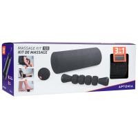 ราคา ชุดอุปกรณ์นวด ลูกกลิ้งนวด ไม้นวด และลูกบอลนวด APTONIA DISCOVERY 100 3in1 Massage Kit Massage ball stick roller (21621887717)