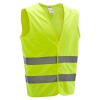 ราคา เสื้อเรืองแสง เสื้อปั่นจักรยาน เสื้อสะท้อน Adult High Visibility Gilet 500 Neon Yellow เสื้อกั๊กสะท้อนแสงสำหรับผู้ใหญ่ (6539312425)