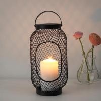 ราคา ตะเกียงเทียน ตะเกียง ขาว และ ดำ 36 ซม TOPPIG Lantern for block candle black 36 cm (9814990359)