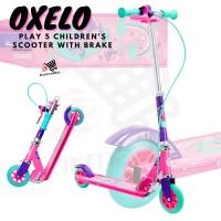 ราคา สกู๊ตเตอร์ สกู๊ตเตอร์เด็ก สกู๊ตเตอร์เด็กมีเบรก สกู๊ตเตอร์พร้อมเบรกสำหรับเด็ก OXELO Play 5 Children s Scooter With Brake (2955371829)