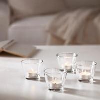 ราคา แก้วใส่เทียน candle glass ที่ใส่เทียนทีไลท์ จานรองเทียน ถาดใส่เทียน แก้วรองเทียน GALEJ Tealight holder (3167993020)