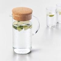 ราคา เหยือกน้ำมีฝา เหยือกน้ำ แก้วใส ไม้ก๊อก 1 5 ลิตร 365 Jug with lid clear glass cork 1 5 l (14257917346)