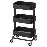 ราคา RÅSKOG Trolley black35x45x78 cm รวสกู๊ก รถเข็น ดำ 35x45x78 ซม (13039922615)