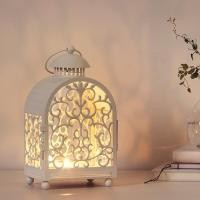 ราคา ตะเกียงใส่เทียน ตะเกียง ที่ใส่เทียน GOTTGÖRA ตะเกียงใส่เทียนทีไลท์ Lantern for candle in metal cup white 26 cm (9512849710)