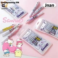 ราคา Livehouseey Sanrio ปากกาสำหรับนักเรียน 0 5 มม Kawaii 6 ชิ้น เซ็ต ปากกาลายเซ็น Kuromi KT Mylody หมึกสีดำ มาพร้อม (52650534840)