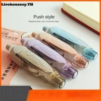 ราคา เทปลบคำผิด Livehouseey Press เทปลบคำผิดแบบเปลี่ยนได้ อุปกรณ์นักเรียน เครื่องเขียนสำนักงาน เข็มขัดปรับเปลี่ยนคุณภาพสูง สัมผัสสบายสำหรับนักเรียน เทปลบคำผิดสำหรับคอมพิวเตอร์ในสำนักงาน (28674736616)