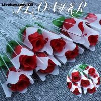 ราคา Livehouseey ดอกกุหลาบประดิษฐ์ดอกกุหลาบจำลองเดี่ยวแจกันสำหรับตกแต่งบ้านสวนงานแต่งงานตกแต่งพืชปลอมกิจกรรมดอกไม้พวงมาลัยคริสต์มาสวัสดุ (28555255480)