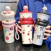 ราคา Livehouseey แก้วเก็บความร้อนลายการ์ตูนแพนด้า ขนาด 700 มล พร้อมหูจับ แก้วสแตนเลส 316 สำหรับเด็ก แก้วสูญญากาศ ของขวัญสำหรับนักเรียน (44473142990)
